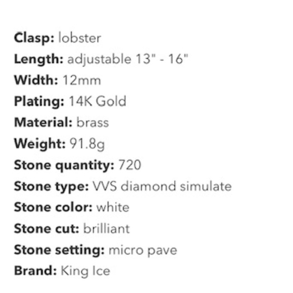 12MM ICED MIAMI CUBAN LINK CHOKER CHAIN - Picture 5 of 5